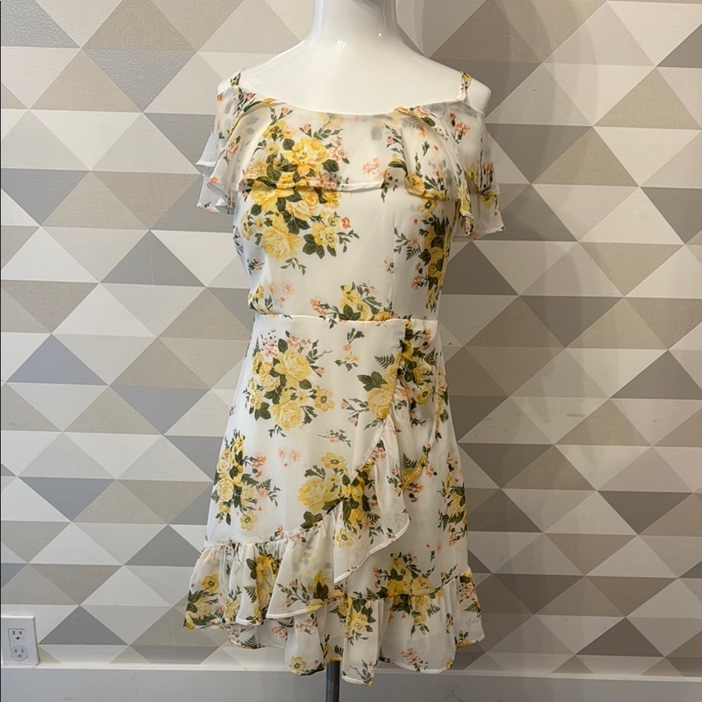 Disney Princess Ruffled Off-Shoulder Mini Dress